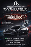 Polarizado Premiun Tesla Model 3